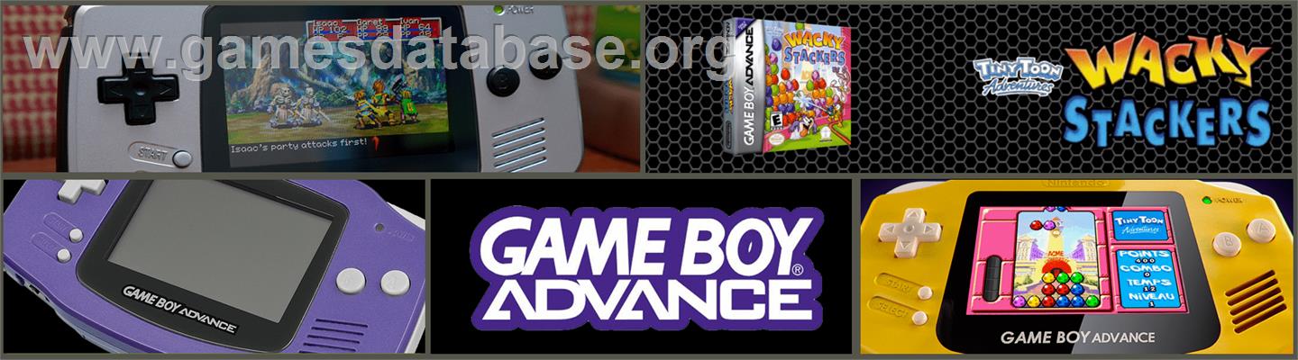 Tiny Toon Adventures - Wacky Stackers - Nintendo Game Boy Advance - Artwork - Marquee