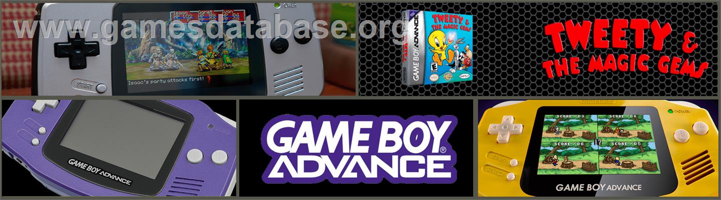 Tweety And The Magic Gems - Nintendo Game Boy Advance - Artwork - Marquee