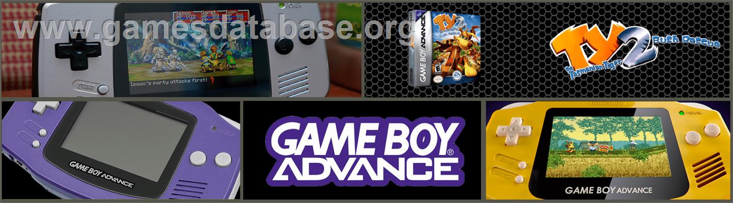 Ty The Tasmanian Tiger 2 - Bush Rescue - Nintendo Game Boy Advance - Artwork - Marquee