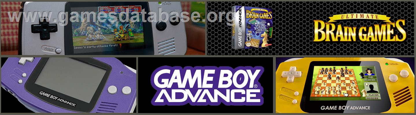 Ultimate Brain Games - Nintendo Game Boy Advance - Artwork - Marquee