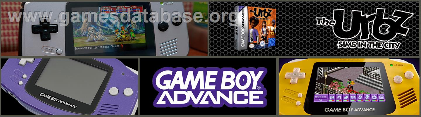 Urbz: Sims in the City - Nintendo Game Boy Advance - Artwork - Marquee