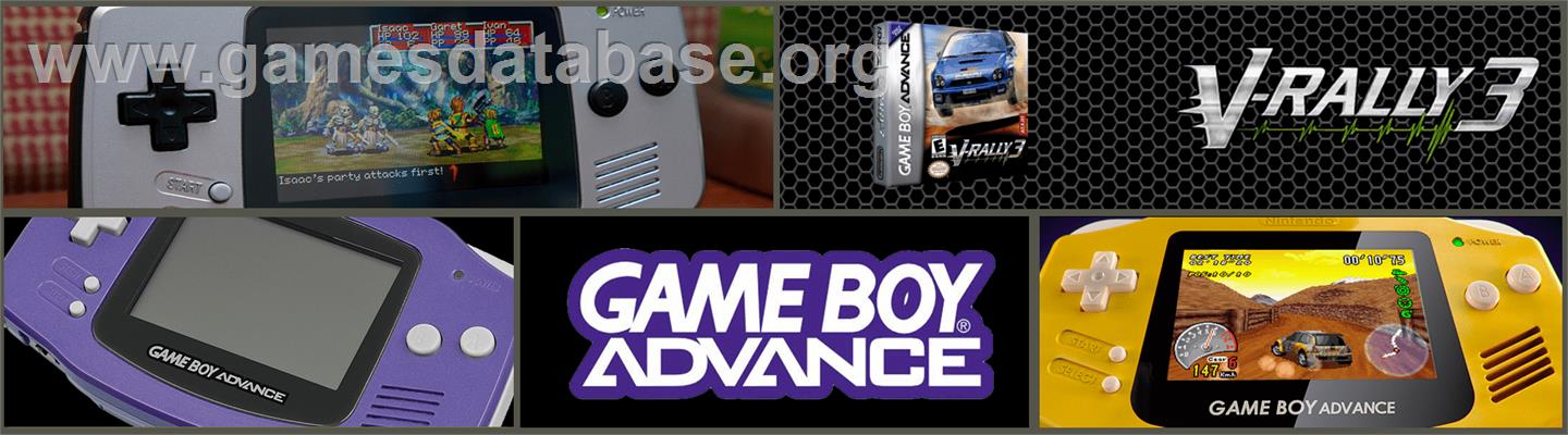 V-rally 3 - Nintendo Game Boy Advance - Artwork - Marquee