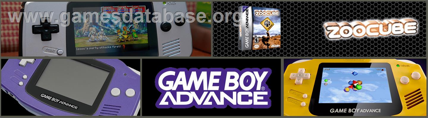 ZooCube - Nintendo Game Boy Advance - Artwork - Marquee