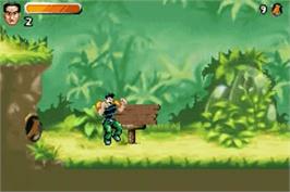 In game image of Action Man - Robot Atak on the Nintendo Game Boy Advance.
