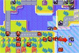 In game image of Advance Wars 2 - Black Hole Rising on the Nintendo Game Boy Advance.