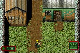 In game image of Alex Rider - Stormbreaker on the Nintendo Game Boy Advance.