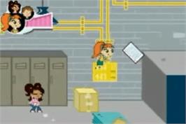 In game image of Atomic Betty on the Nintendo Game Boy Advance.