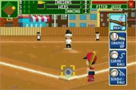 In game image of Backyard Basketball 2007 on the Nintendo Game Boy Advance.