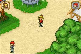 In game image of Bibi Und Tina - Ferien Auf Dem Martinshof on the Nintendo Game Boy Advance.