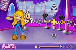In game image of Bratz on the Nintendo Game Boy Advance.