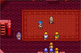 In game image of Breath of Fire on the Nintendo Game Boy Advance.