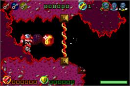 In game image of Butt-ugly Martians - B.k.m. Battles on the Nintendo Game Boy Advance.