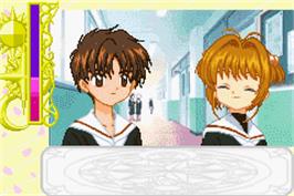 In game image of Cardcaptor Sakura - Sakura Card Hen - Sakura To Card To Otomodachi on the Nintendo Game Boy Advance.