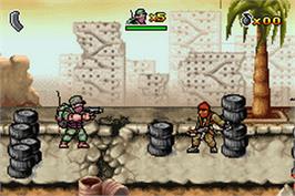 In game image of Ct Special Forces - Back To Hell on the Nintendo Game Boy Advance.
