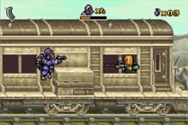 In game image of Ct Special Forces 3 - Bioterror on the Nintendo Game Boy Advance.