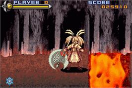 In game image of Dancing Sword - Senkou on the Nintendo Game Boy Advance.