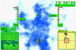 In game image of Deadly Skies on the Nintendo Game Boy Advance.
