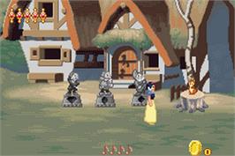 In game image of Disney Princesse on the Nintendo Game Boy Advance.