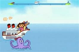 In game image of Dora The Explorer - Dora's World Adventure! on the Nintendo Game Boy Advance.