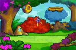 In game image of Dora The Explorer Double Pack on the Nintendo Game Boy Advance.