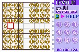 In game image of Dr. Sudoku on the Nintendo Game Boy Advance.