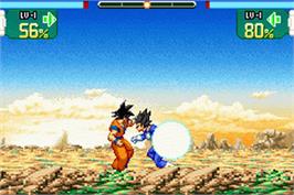 In game image of Dragon Ball Z - Supersonic Warriors on the Nintendo Game Boy Advance.