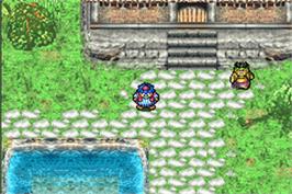 In game image of Dragon Quest Characters: Torneko no Daibouken 3 Advance: Fushigi no Dungeon on the Nintendo Game Boy Advance.