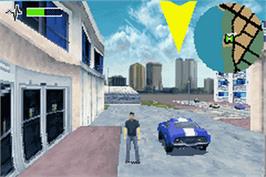 In game image of Driv3r on the Nintendo Game Boy Advance.