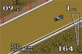 In game image of Driven on the Nintendo Game Boy Advance.