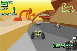 In game image of Drome Racers on the Nintendo Game Boy Advance.