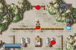 In game image of Dynasty Warriors Advance on the Nintendo Game Boy Advance.