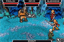 In game image of Eragon on the Nintendo Game Boy Advance.