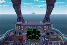 In game image of F-14 Tomcat on the Nintendo Game Boy Advance.