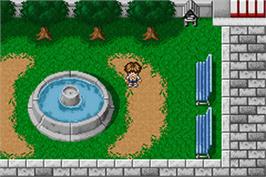 In game image of Gakkou No Kaidan - Hyakuyoubako No Fuuin on the Nintendo Game Boy Advance.