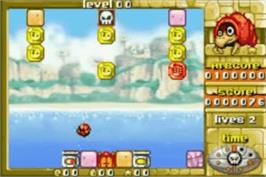 In game image of Gem Smashers on the Nintendo Game Boy Advance.