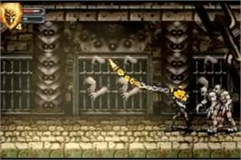 In game image of Ghost Rider on the Nintendo Game Boy Advance.