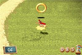 In game image of Harry Potter - Quidditch World Cup on the Nintendo Game Boy Advance.
