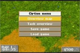 In game image of Horsez on the Nintendo Game Boy Advance.