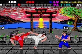 In game image of International Karate Plus on the Nintendo Game Boy Advance.