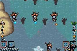 In game image of Invader on the Nintendo Game Boy Advance.