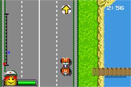 In game image of Island Xtreme Stunts on the Nintendo Game Boy Advance.