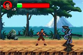 In game image of Kong - King In Atlantis on the Nintendo Game Boy Advance.