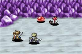 In game image of Lufia: The Ruins of Lore on the Nintendo Game Boy Advance.