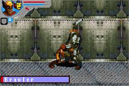 In game image of Marvel Ultimate Alliance on the Nintendo Game Boy Advance.