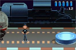 In game image of Meet The Robinsons on the Nintendo Game Boy Advance.