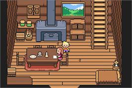 In game image of Mother 3 on the Nintendo Game Boy Advance.