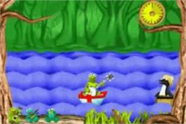 In game image of Muppets: On with the Show on the Nintendo Game Boy Advance.