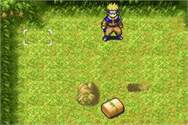 In game image of Naruto Konoha Senki on the Nintendo Game Boy Advance.