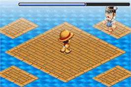 In game image of One Piece - Dragon Dream ! on the Nintendo Game Boy Advance.