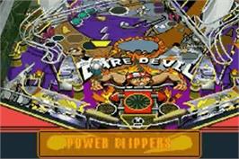 In game image of Pinball Advance on the Nintendo Game Boy Advance.